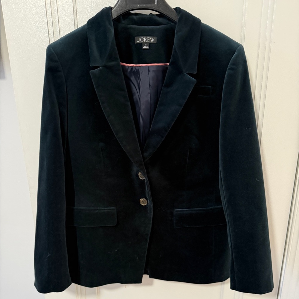 J. Crew Midnight Velvet Blazer - Picture 4 of 7